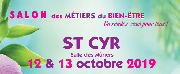 Affiche du salon bien être de saint-cyr-les-annonay qui aura lieu les 12 et 13 octobre 2019