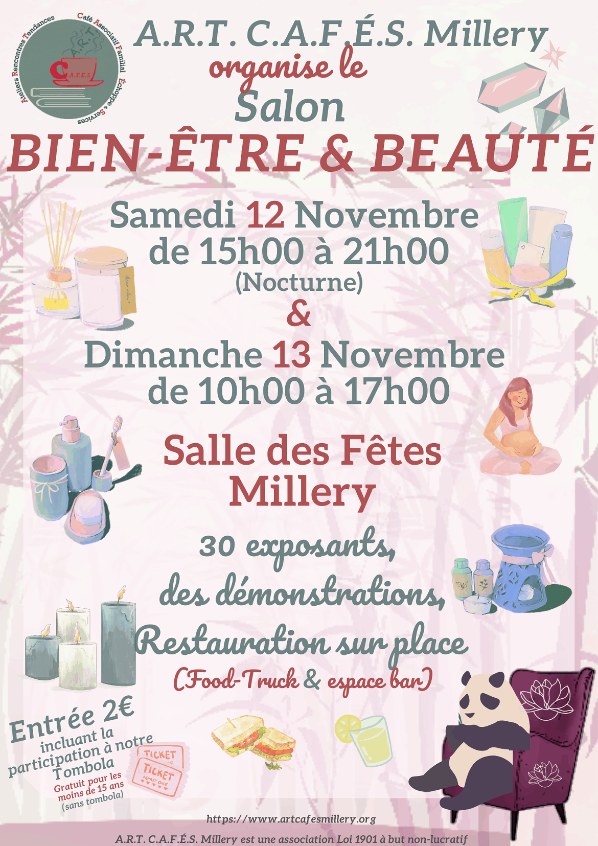 Affiche du salon bien-être de Millery qui aura lieu les 12 et 13 novembre 2022